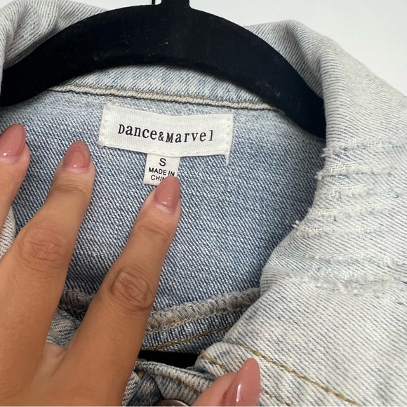 Dance & Marvel Light Wash Denim Jacket - Picture 3 of 4